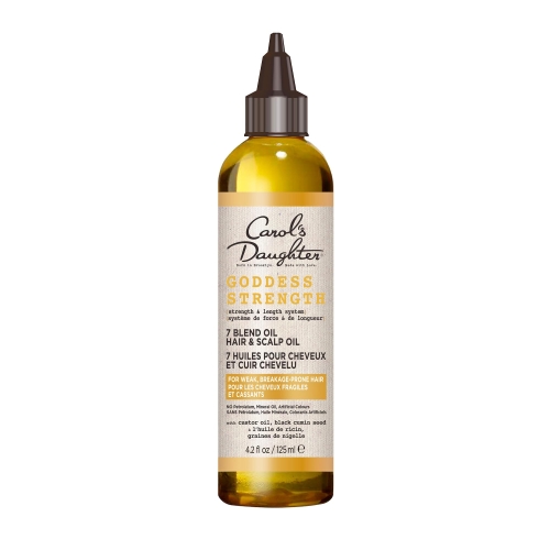 Carol's Daughter Goddess Strength Scalp and Hair Oil for Curly, Wavy, Coily Hair, Treatment with Castor Oil for Weak, Stronger Hair, 125ml