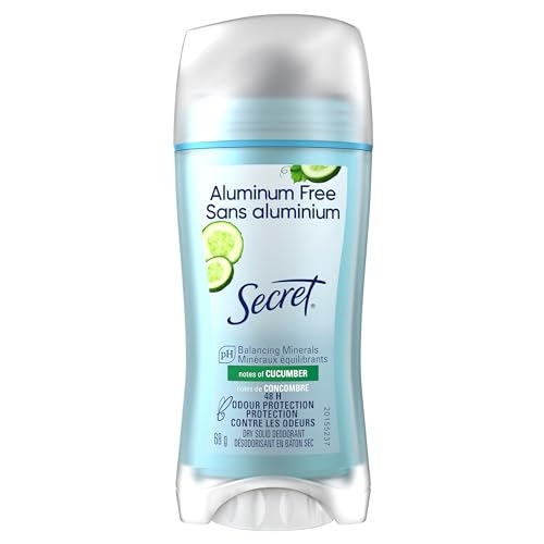 Secret Aluminum Free Deodorant for Women, Cucumber, 68 g