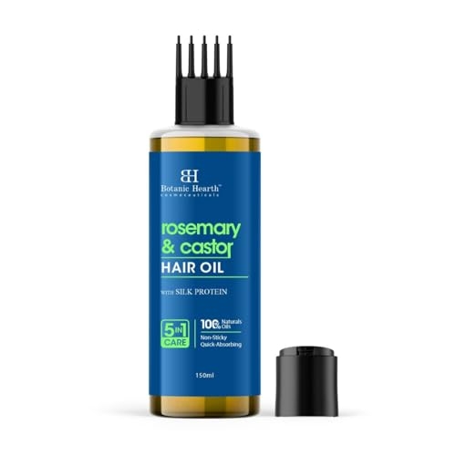 Botanic Hearth Rosemary & Castor Hair Oil (6.7 fl oz)