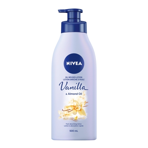 NIVEA Oil-Infused Vanilla & Almond Oil Body Lotion | Non-greasy, Fast Absorbing Daily Moisturizer |24H Deep Moisture |For all skin types Normal to Dry | Dermatologically tested | 500 mL