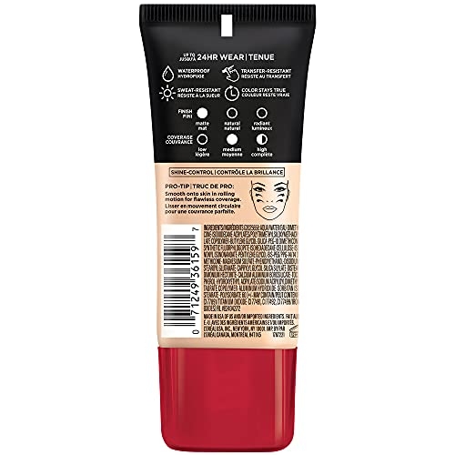 L'Oreal Paris Cosmetics Makeup Infallible Pro-Matte Liquid Longwear Foundation, Ivory Buff, 1 fl oz. - Image 10
