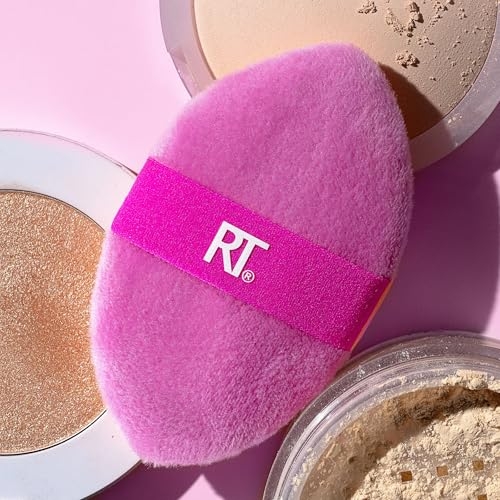 Real Techniques Miracle 2-In-1 Powder Puff 2 Pack, Dual-Sided, Full Size Makeup Blending Puff, Reversible Elastic Band, Makeup Sponge & Powder Puff, For Liquid, Cream & Powder Products, Crulety-Free - Image 7