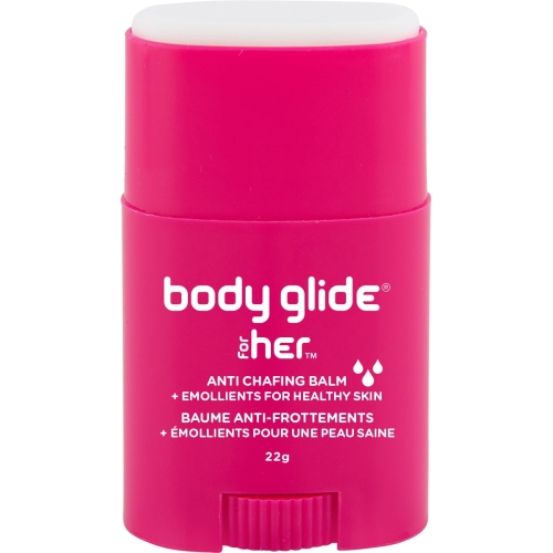 Body Glide For Her Moisturizing Anti Chafe Balm Stick (for Canadian Sale Only), 22g, Magenta (Packaging May Vary)