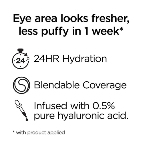 L'Oreal Paris True Match Eye Cream in a Concealer, 0.5% hyaluronic acid, Fair N1-2, 0.4 fl. oz. - Image 4
