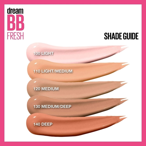 Maybelline Dream Fresh Skin Hydrating BB cream, 8-in-1 Skin Perfecting Beauty Balm with Broad Spectrum SPF 30, Sheer Tint Coverage, Oil-Free, Medium, 1 Fl Oz - Image 3
