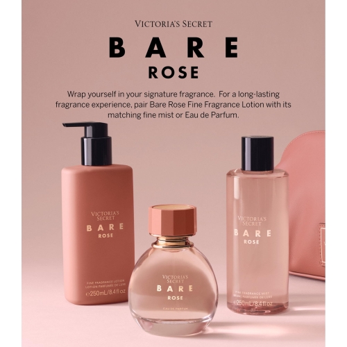 Victoria's Secret Bare Rose Eau de Parfum, Notes of Pear Skin, Rosa Centifolia & Sheer Woods, Perfumes for Women (1.7 oz) - Image 2