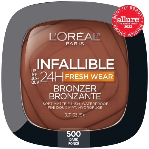 L'Oreal Paris Infallible Up to 24H Fresh Wear Soft Matte Longwear Bronzer. Waterproof, heatproof, Transfer, humidity and sweatproof, Dark, 0.31 oz - Image 7