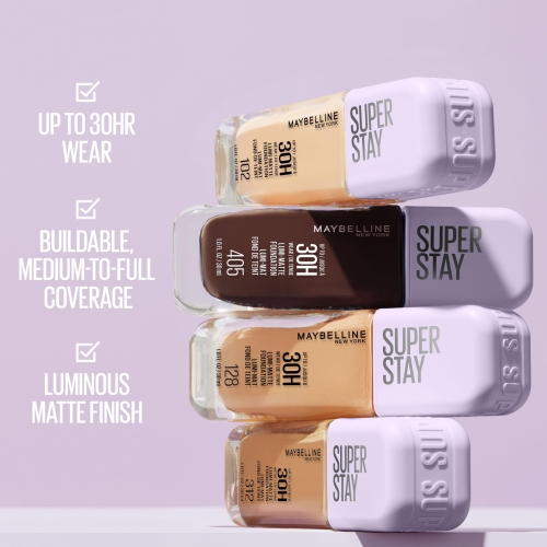 Maybelline Super Stay Lumi-Matte Foundation, Lightweight and Buildable Full Coverage Foundation Makeup For Up To 30HR Wear, 355, 1 Count - Image 5