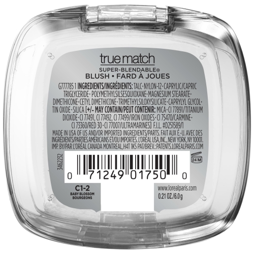 L'Oreal Paris True Match Super-Blendable Powder Blush, Baby Blossom C1-2, 0.21 Oz (Packaging May Vary) - Image 2
