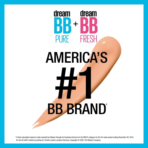 Maybelline Dream Pure Skin Clearing BB Cream, 8-in-1 Skin Perfecting Beauty Balm With 2% Salicylic Acid, Sheer Tint Coverage, Oil-Free, Medium, 1 Count - Image 9