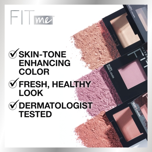 Maybelline Fit Me Blush, Lightweight, Smooth, Blendable, Long-lasting All-Day Face Enhancing Makeup Color, Plum, 1 Count - Image 6