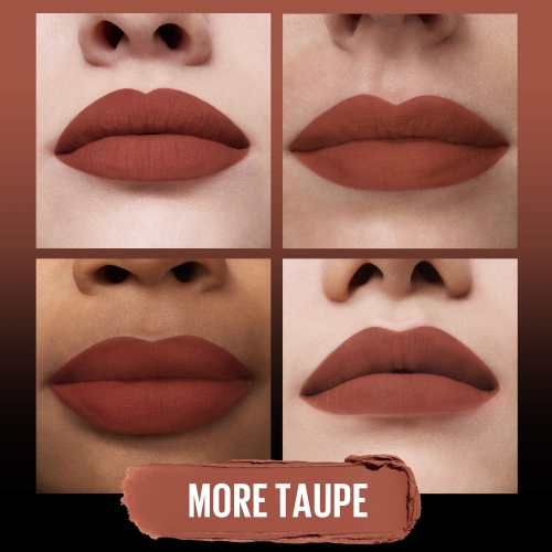 Maybelline Color Sensational Ultimatte Matte Lipstick, Non-Drying, Intense Color Pigment, More Taupe, Rose Nude, 1 Count - Image 6