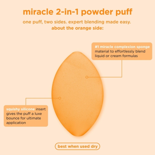 Real Techniques Miracle Complexion Sponge + Miracle 2-In-1 Powder Puff, Makeup Blending Sponge & Dual-Sided Powder Puff, For Liquids, Creams, & Powders, Vegan & Latex-Free, 2 Count - Image 19