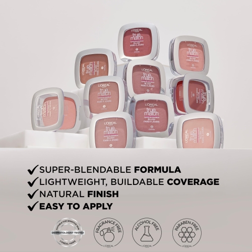 L'Oreal Paris True Match Super-Blendable Powder Blush, Baby Blossom C1-2, 0.21 Oz (Packaging May Vary) - Image 7