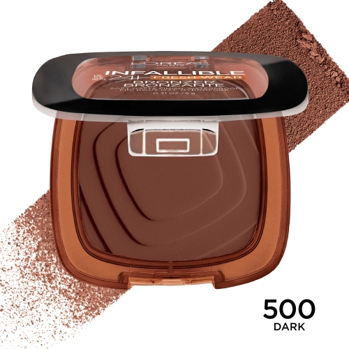 L'Oreal Paris Infallible Up to 24H Fresh Wear Soft Matte Longwear Bronzer. Waterproof, heatproof, Transfer, humidity and sweatproof, Dark, 0.31 oz - Image 6