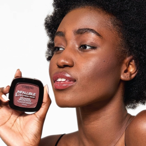 L'Oreal Paris Infallible Up to 24H Fresh Wear Soft Matte Longwear Bronzer. Waterproof, heatproof, Transfer, humidity and sweatproof, Dark, 0.31 oz - Image 2